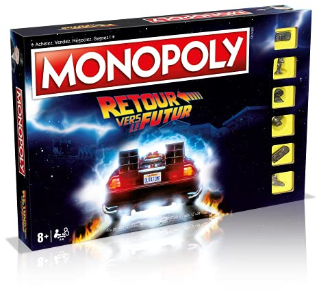 Winning Moves - Monopoly Zurück in die Zukunft – Gesellschaftsspiel – Brettspiel – französische Version