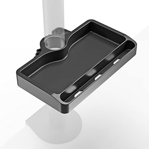 ONKRON Organisateur sous Ecran Universel Diamètre de 30-35 mm, Etagere Rangement pour D101E D121E D208E D221E /G70 G140 G280 /PT2 PT3 /TS1220 TS5065 Rangement pour Support TV sur Pied A35-B Noir