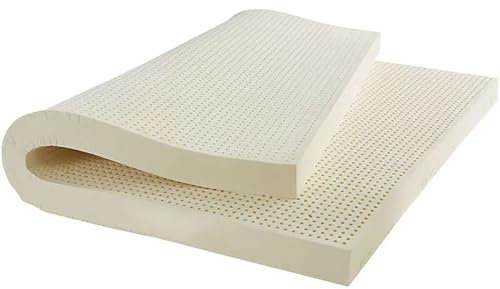 Latex-Matratze, 150 x 120 cm, 100 % Naturlatex-Matratzen, Waben-Porenbelüftung, Bio-Doppelmatratze, Naturkautschuk-Matratze, verdicktes Kissen, für Zuhause, Schlafzimmer, 2,5 cm