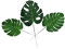 IMIKEYA 10 Stücke Große Künstliche Monstera Blatt Dekorationen Für Home Office Tropischen Grün