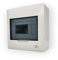 EDELIZON Aufputz-Sicherungskasten 6-24 Module weiß IP40 (6 Module) ABS/Polycarbonat DX