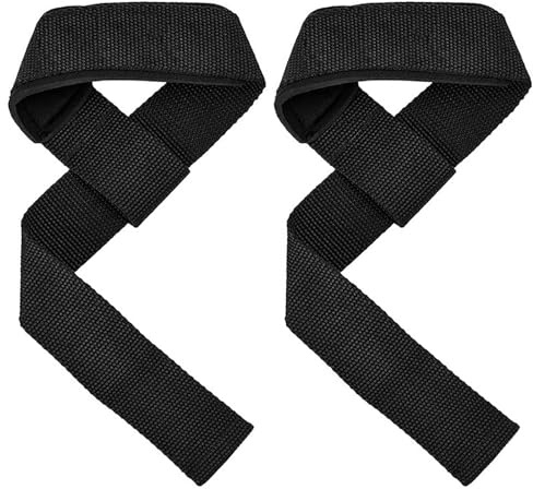 2 Pc Zughilfen Krafttraining, Hand Straps Gym, Wrist Wraps, Lifting Straps，Handgelenk Bandagen Gym, Handgelenkstütze Klimmzugband für Bodybuilding, Fitness, Kreuzheben, Powerlifting, Kreuzheben Gurte