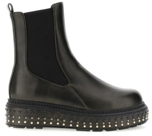 CAFèNOIR - Botines Con Efecto Metalizado, Para Mujer, Color Gris, Talla 38