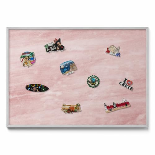 Tableau Aimanté 100x70 cm Design Moderne – Panneau Mural Magnétique Avec Cadre Plastique, Mémo Board Pratique Pour Bureau, Cuisine, Salle De Classe Et Chambre