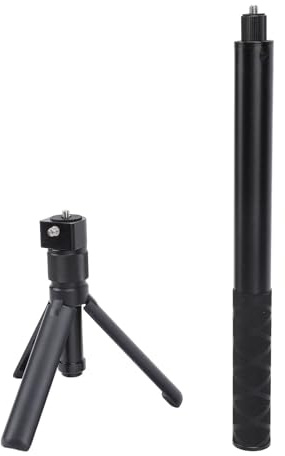 Huairdum Selfie Stick-stativ, 42,7 Tum 360 2-i-1 Utdragbara Mobilstativ, Halkfria Långa Selfie-pinnar med 360 Rotation, Perfekt för X4, X3, ONE X2, ONE X & RS