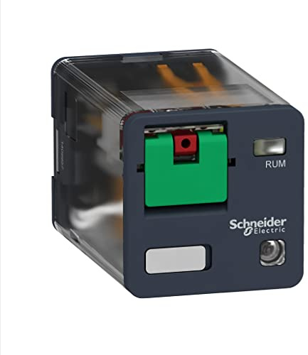 Relé 3CO 10A+Botón Test+LED 230VAC