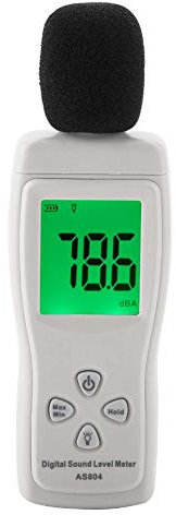 Nimomo Decibel Meter, Digital Sound Level Meter Portable LCD 30-130dBA Audio Decibels Noise Testing Monitor, Noise Measurement Tester for Industrial Equipment, Home Noise Testing