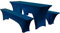 Elastisch Biertischhussen Bierbank-Auflage & Tischdecke Für 50 cm or 70 cm Table Width 3 TLG-Set Breite Bierzeltgarnitur Stretch Hussen Für Festzeltgarnituren Bierbank Hussen (70 cm,Blue -3)