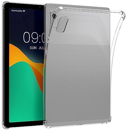 kwmobile Hülle kompatibel mit Lenovo Smart Tab M9 Hülle - weiches TPU Silikon Case transparent - Tablet Cover Transparent