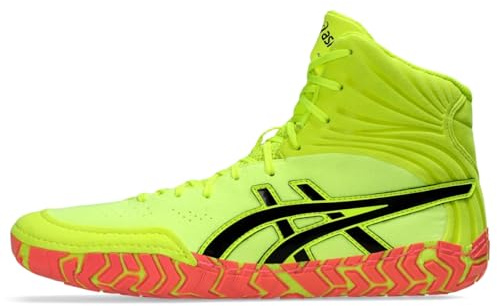 ASICS Aggressor 5 - Zapatos de lucha libre para hombre, Amarillo/Negro (Safety Yellow/Black), 41.5 EU