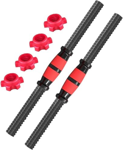 AevQuas 2Pcs Adjustable Dumbbells Set, Barbell Lifting Steel Dumbbell Bar Weightlifting Accessories for Home Gym Fitness Training Dumbbell Set Weights Lifting Equipment