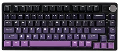 EPOMAKER HE75 trådlöst magnetiskt tangentbord med utbytbar knappmodul, snabb halleffekt speltangentbord med justerbar avtryckare, 2,4 ghz/Bluetooth, RGB, 4 000 mAh
