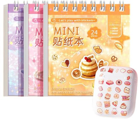 Scrapbook -klistermärken, scrapbooking klistermärken - Cartoon Journal Stickers - Small Portable Journal Decals, självhäftande grafik för datorflaskdator för urklippsbok