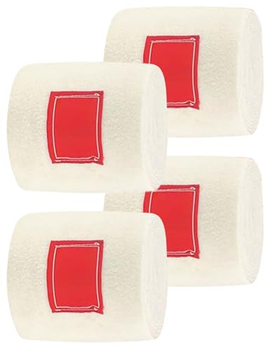 Bandeau pour cheval, bandage élastique pour jambes de 4 pièces, bandes de protection souples souples pour équitation, récupération de randonnée, formation de compétitions équestres, soins scolaires