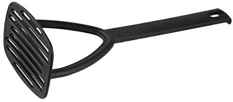 Fackelmann 40235 Presse-purée Nero, Gadget de Cuisine en Plastique, Presse à Pommes de Terre pour casseroles et poêles enduites (Couleur : Noir), quantité : 1 pièce