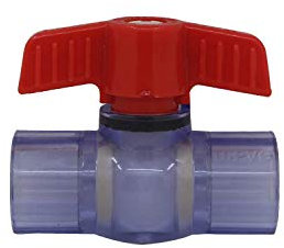 Valvula bola pvc grifo tubo 20 25 32 40 50 63mm llave de paso pvc tuberia valvula esfera agua valvula encolar agricola (Diámetro Interno 20mm)