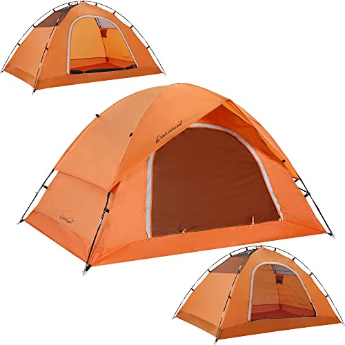 Clostnature Tienda de Campaña para 2/4 Personas - Tienda de Campaña Impermeable para Exteriores, Tienda de Cúpula Ligera, Tienda de Campaña Compacta con Tamaño Pequeño para la Familia