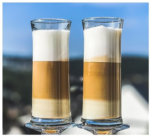 Topkapi 250.622-2 vasos de café helado Verano │ Café con leche, batido, frappe, Latte Macchiato │ 300 ml │ H 15,7 cm