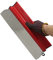 Spatole per Stucco, Cazzuola Muratore Frattazzo per Rasatura, Stucco per Cartongesso Con Impugnatura a Forma Di Z, Finitura Del Rivestimento in Cemento Strumento per Intonacare Rapidamente, 25cm-Rosso