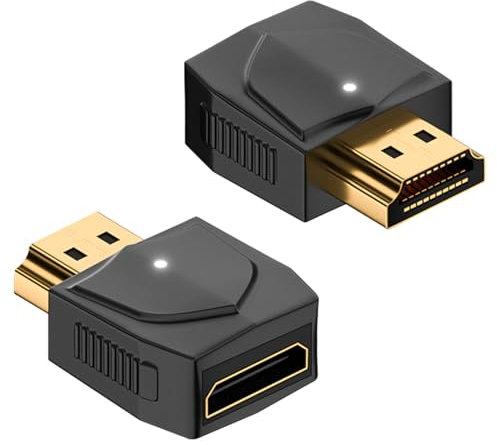 Duttek Adaptador HDMI a Mini HDMI 8K, adaptador HDMI 2.1 macho a Mini HDMI hembra, 48 Gbps Mini HDMI a HDMI compatible con HDR dinámico para 8K a 60Hz para televisores de alta definición, PS5,