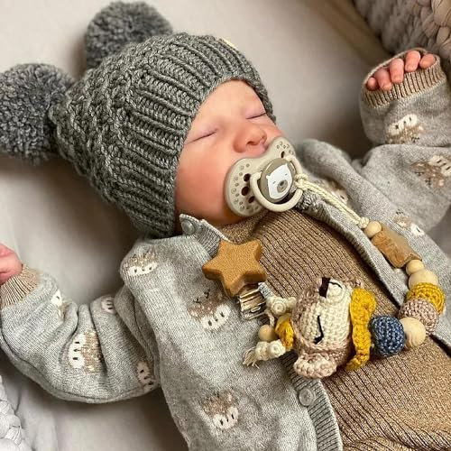 JIZHI Bebé Reborn - 20 Pulgadas Realista Bebe Muñecas de Cuerpo Completo de Vinilo - Niño Muñeca Regalo con Accesorios para Niños Edad 3+