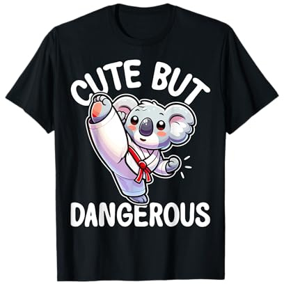 Cute but Dangerous Karate Taekwondo Koala Karate Girl T-Shirt