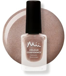 Mii Colour Confidence Quick Dry Nail Polish | High Shine & Long Lasting Nail Polish | Chip-Resistant & Fast-Drying Formula | Nourishes, Strengthens, & Protects | 14ml | Inca Jewels, Light Bronze