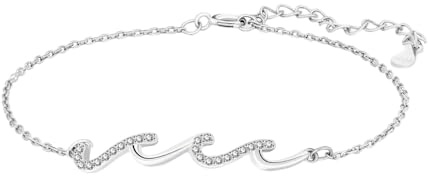 Vågarmband för kvinnor – elegant vågarmband med strass – kopparvågssmycken, koppar handarmband för kvinnor fru flickvän mamma, Refer to description, Koppar, Unisex