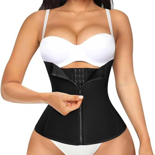 HTTDSLF Waist Trainer, Unterbrust Korsage, Korsett, Shapewear, Body Shaper Damen Bauchweg