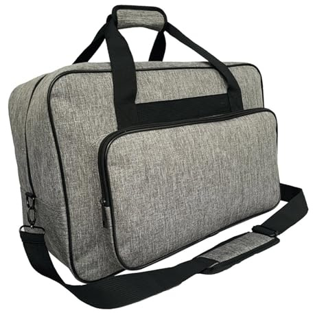 Borsa per macchina da cucire con manico, custodia per macchina da cucire, borsa per macchina da cucire, borsa per il trasporto, Grigio Chiaro