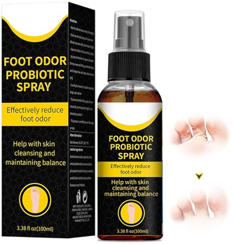 100 ml Spray Anti-Transpirant Pieds,Spray Anti-Transpirant Pieds,Rafraîchissant, Apaisant et Calmant，Éliminer les Odeurs,Deodorant Chaussures Anti-Odeurs,Réduit la transpiration et les Démangeaisons