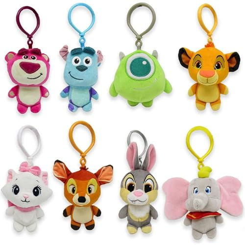 CERDÁ LIFE'S LITTLE MOMENTS - Portachiavi in peluche Simba del re leone con gancio in plastica – Accessorio per bambini per zaini, borse e astucci – Morbido, leggero – Licenza ufficiale Disney