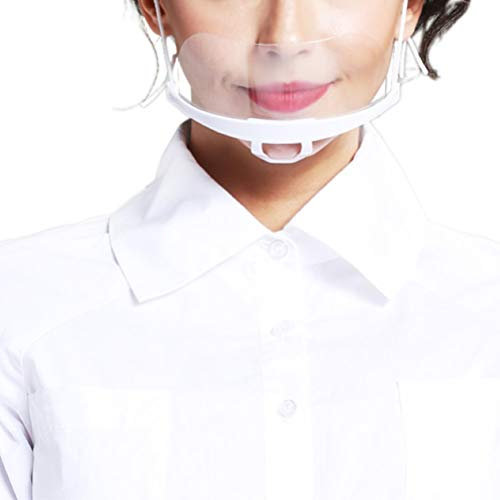 Lot de 10 visière de protection transparente, anti-buée, avec visière de chef de restauration, anti-éclaboussures et protecteurs de salive.