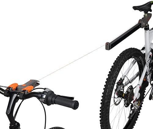 2Riders - Abschleppseil Fahrrad Kinder - Fahrradseil zum Abschleppen Kind - für Kinder 6+, 18-60 kg - Seil mit Notfall-Entkupplungssystem, mit Zugkraft-Regulierung, für Verschiedene Lenkerdurchmesser