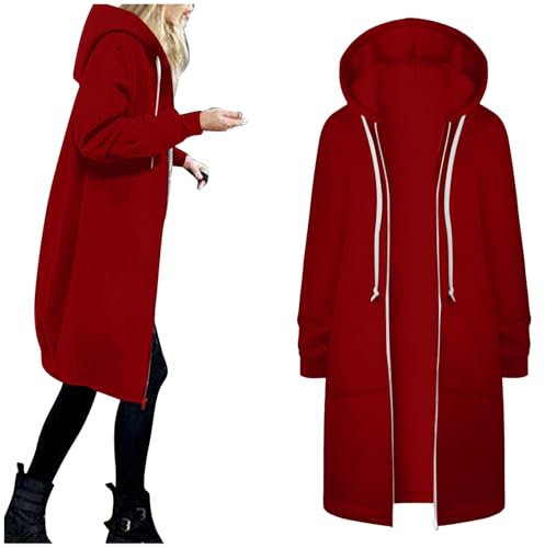 schießweste Damen,Strickmantel Damen Große Größen Elegante Winterjacke Fleecejacke Fleece Oversize Plüsch Kuschel Sweatshirt Jacke Hoodie Jacke Reissverschluss Strickjacke