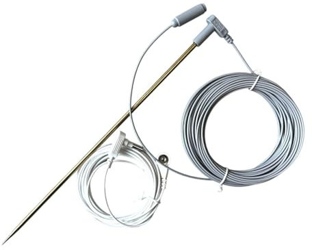 Sharplace Erdungsstab mit 40-Fuß-Erdungskabel mit Innengewinde, einfach zu verwendender Mehrzweck-Hochleistungs-Messingstift für Decken, geerdete Produkte