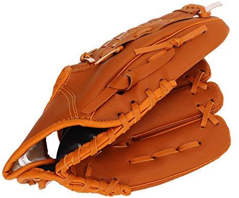 lvifloae sport baseballhandskar pvc brun baseball pitcher mitt barn tonåringar ungdom pu läder softball baseball pitcher mitt för barn vuxen träning utomhus 12.5in (11,5 tum)