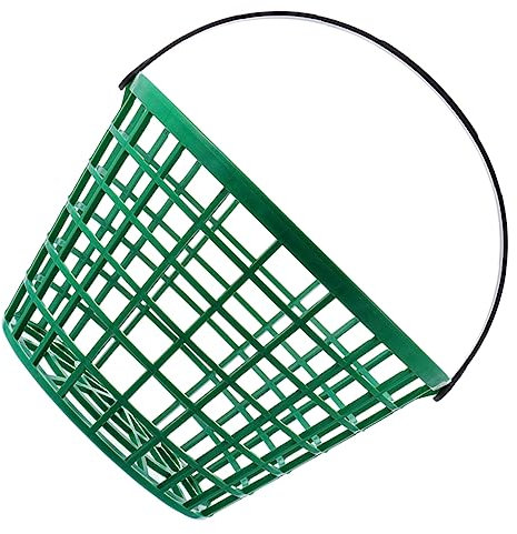 JUMPLAWN Golf-Pickup-Korb Bucket-Golf drinnen Körbe tragbar klein Mini Golfballbehälter Bälle Sammelkorb Behälter für Golfbälle Golfkorb Eimer für Golfbälle Plastik Green