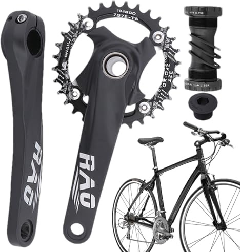 Cykelvev, 170 mm ihåligt integrerat cykelvevset | aluminiumlegering bred kedjering, bottenfäste för vägcykling utomhus ridning cyklist