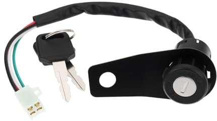 eMagTech Blocco Chiave Per Interruttore Di Accensione Per Moto Compatibile Con 50-150Cc Moto Fuoristrada ATV E Quad Con Staffa Da 8,3 Cm