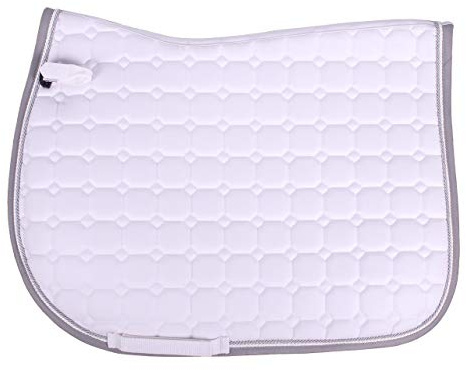 QHP Sadel pad Florence - Vit - All purpose Shet