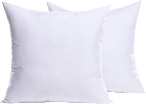 MIULEE Kissen 35x35 cm Füllung 2er Set, Waschbare Kissenfüllung Sofakissen, Polster Innenkissen Dekokissen, Polyester Füllkissen als Couchkissen, Sofa Kissen, Zierkissen, Kisseninlet 35 x 35