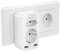 VINTAR USB Steckdose mit Schalter, 4-in-1 Steckdosenadapter, 2 Steckdosen (4000W) mit 2 USB Ladegerät (2.4A), Mehrfachstecker für Steckdose mit USB, Mehrfachsteckdose USB mit Kindersicherung