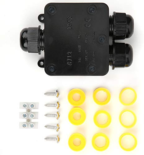 ABS 24A 450 V Junction Terminal Box Cable Connector Case IP68 3-Way Y-Shaped