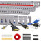 Conduit de câbles Kit de Chemin de câbles Fente Ouverte Conduit de câbles pour câble TV câbles Chemin de câbles 160 cm (4 x 40 cm) Organisateur sous Le Bureau Coffre de Gestion des câbles (4 Pack)