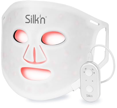 Silk'n LED Face Mask 100 LEDs - Facial Red Light Therapy Beauty Device for Anti Ageing, Wrinkles, Acne and Dry Skin - Improves Blood Circulation and Skin Texture - 4 LED Colours