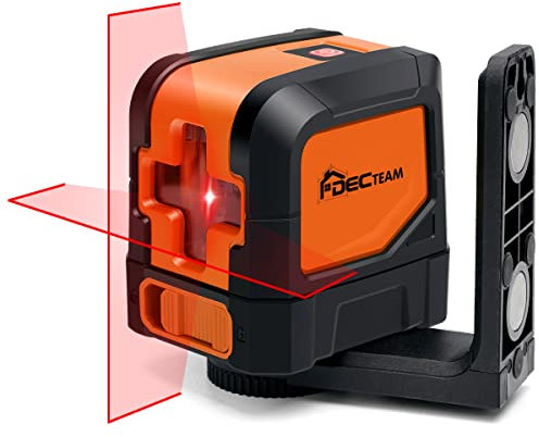 20M Kreuzlinien-Laserwaage mit 360° Rotation und rotem Laser, mit automatischer und manueller Nivellierung, IP54 staub- und wassergeschützt