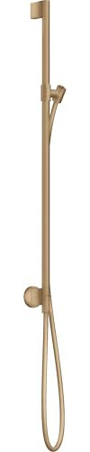 Hansgrohe Axor One barra de ducha con conexión mural, flexo de ducha 1,60 m, 48792, Color: Bronce cepillado
