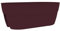 EDA Jardiniere Cavaliere Osaka 19,5 L Rouge Bourgogne - pour Balcons et Rambardes