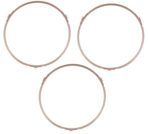 Alipis 3 Pièces Rond Support Pour Plateau Tournant Micro-ondes Support Pour Plateau Verre Micro-ondes Anneau Pour Micro-ondes